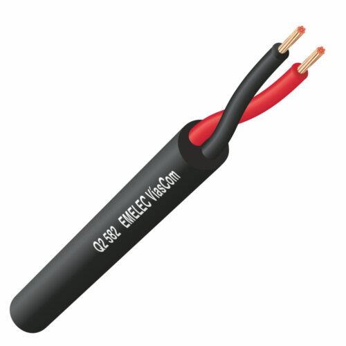 Cabo Redondo 2x0,50mm Preto (metro)