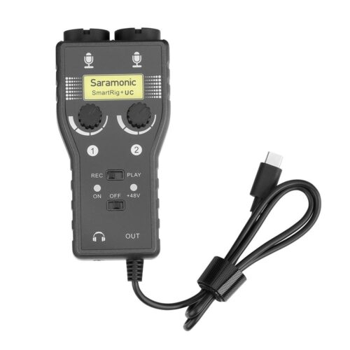Interface Adaptador Microfone 2 Canais p/ Smartphone - USB-C