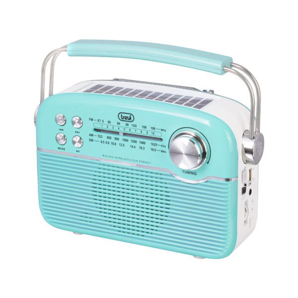 Rádio Solar FM Portátil c/ BT/USB/SD - RA 7F50 BT - Verde