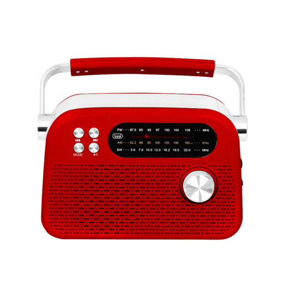 Rádio Portátil Wireless c/ USB/Micro SD - Vermelho - Image 3