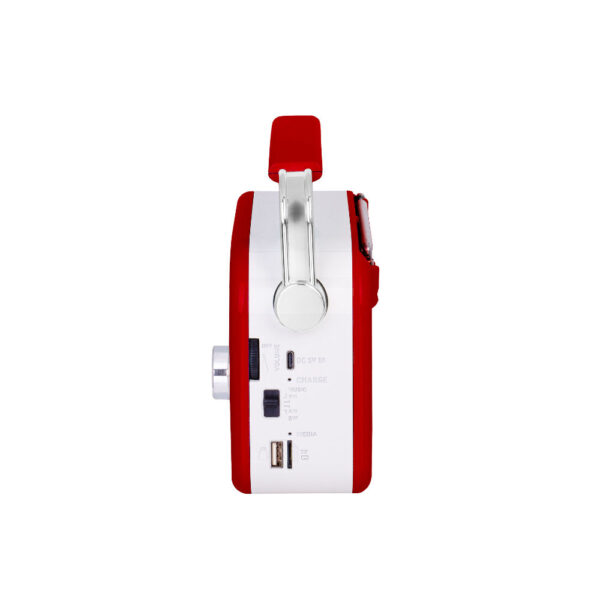 Rádio Portátil Wireless c/ USB/Micro SD - Vermelho - Image 4